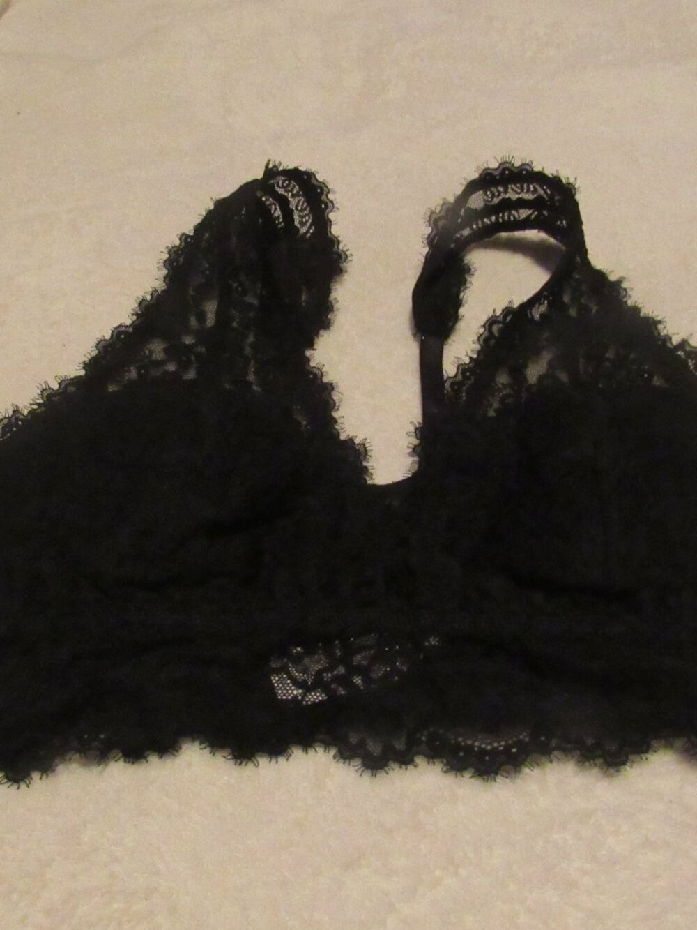 Aerie Black Bralette Size Large USED